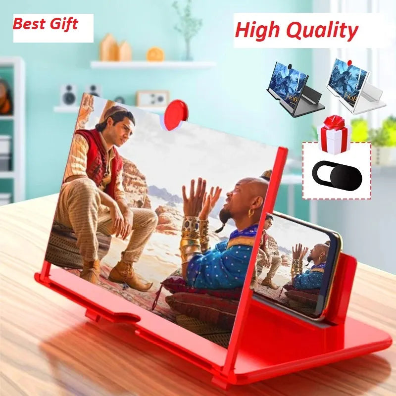 1 - Mobile Phone Screen Magnifier Eyes  Protection 3D Mobile Screen Display Pull Out Enlarged Mobile Screen Magnifier 2024 Support for All Smartphones