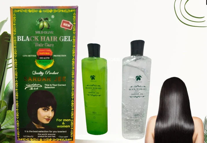 Sardar Jee Black Hair Color Gel SARDAR JEE EASY DYEING COLOURING GEL + OIL 2 BOTTLES 500 ML